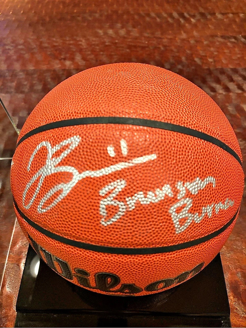 Jalen Brunson Signed Official Ball With Brunson Burner Inscription! Fanatics COA - Picture 2 of 5